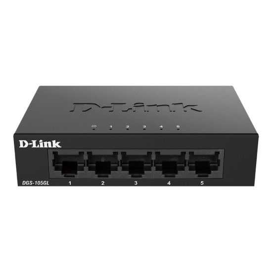 D-Link DGS-105GL/E network switch Unmanaged Gigabit Ethernet (10/100/1000) Black Image