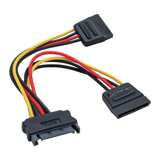 InLine SATA Y-Power Cable SATA female / 2x SATA male 0.15m Image