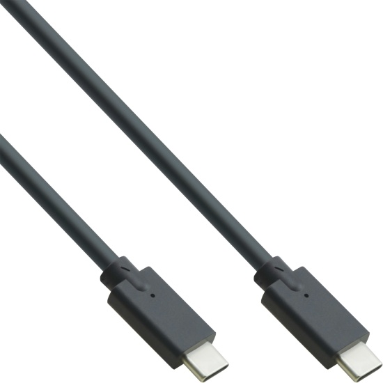 InLine USB 3.2 Gen.2x2 Cable, USB-C male/male, black, 1m Image