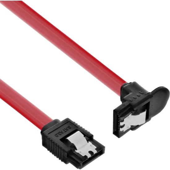 InLine SATA 6Gb/s Cable with latches angled 0.3m Image