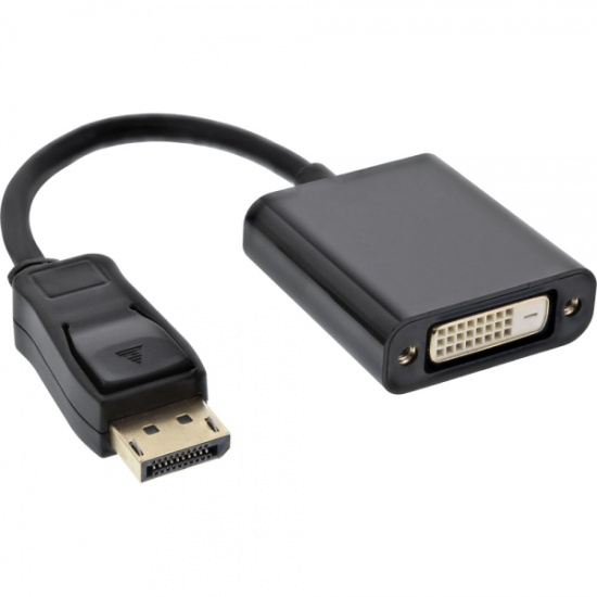 InLine 4043718126262 video cable adapter 0.15 m DisplayPort DVI-D Black Image