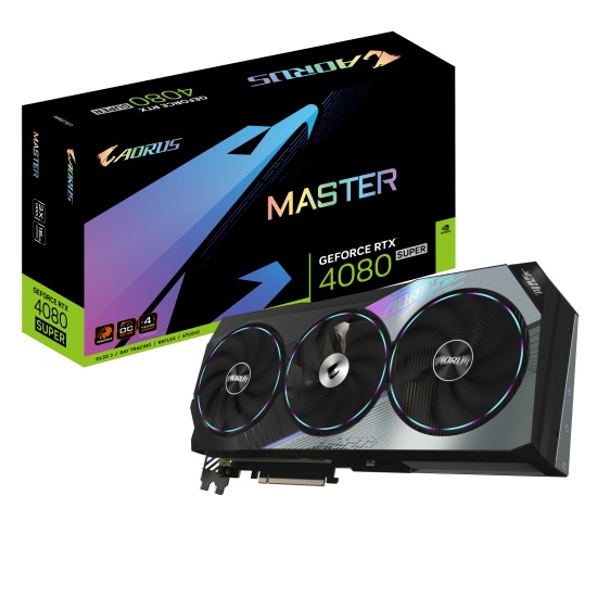 Gigabyte AORUS GeForce RTX 4080 SUPER MASTER 16G NVIDIA 16 GB GDDR6X Image