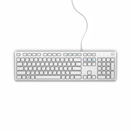 DELL KB216 keyboard USB QWERTY US International White Image