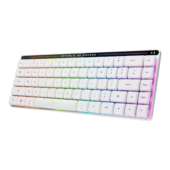 ASUS ROG Falchion RX Low Profile keyboard USB + RF Wireless + Bluetooth QWERTZ White Image