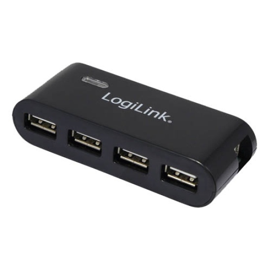 LogiLink UA0085 interface hub 480 Mbit/s Black Image