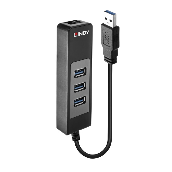 Lindy USB 3.1 Hub & Gigabit Ethernet Adapter Image