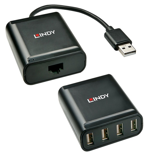 Lindy USB 2.0 Cat.5 Extender 60m, 4 Ports Image