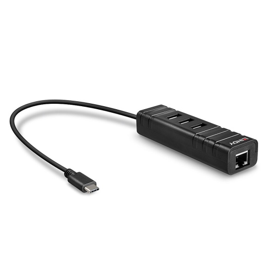 Lindy USB 3.1 Hub & Gigabit Ethernet Adapter Image