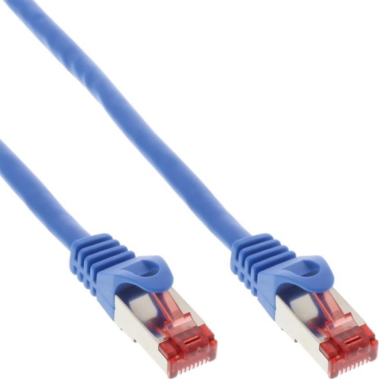 InLine Patch Cable S/FTP PiMF Cat.6 250MHz PVC copper blue 5m Image
