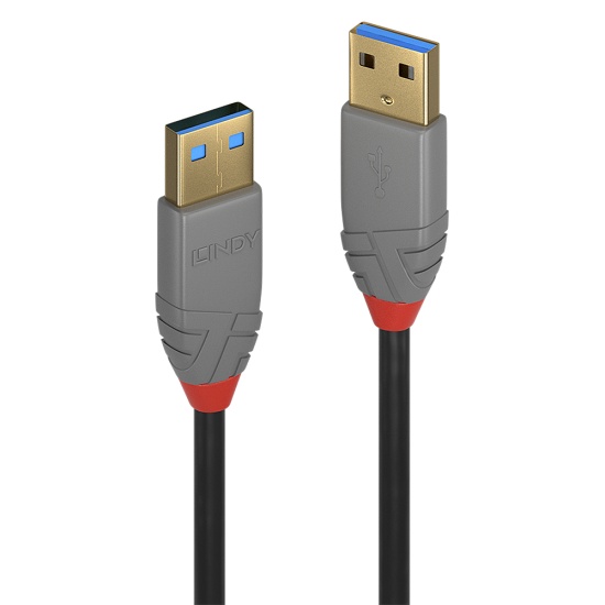 Lindy 5m USB 3.2 Type A Cable, 5Gbps, Anthra Line Image