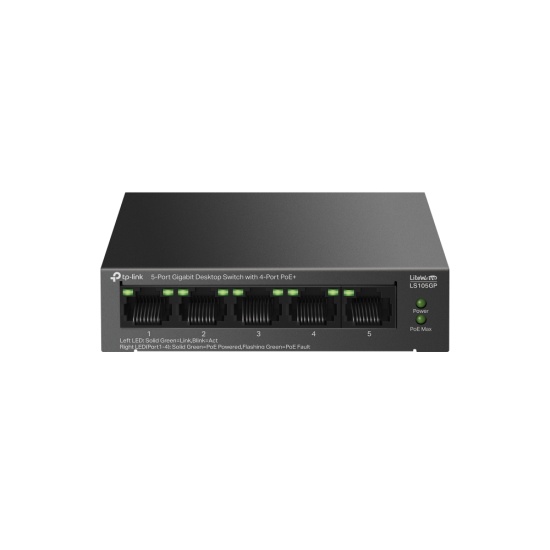 TP-Link LiteWave 5-Port Gigabit Desktop Switch with 4-Port PoE+ Image