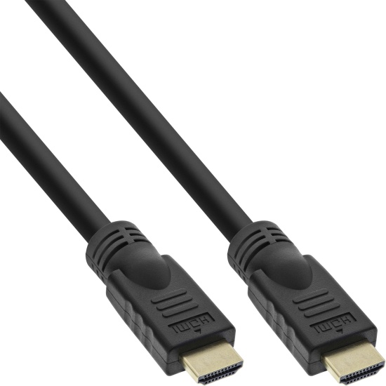 InLine High Speed HDMI Cable with Ethernet Premium 4K2K male / male black 1m Image
