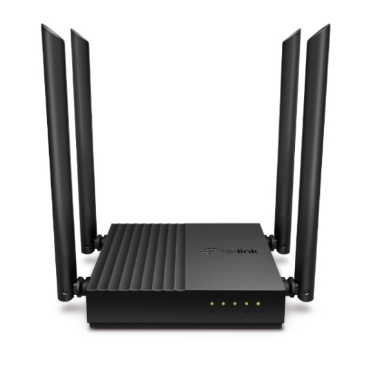 TP-Link Archer C64 wireless router Gigabit Ethernet Dual-band (2.4 GHz / 5 GHz) Black Image