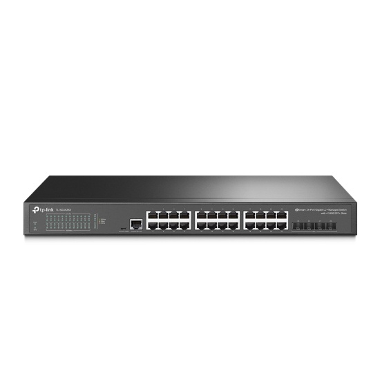 TP-Link JetStream 24-Port Gigabit L2+ Managed Switch with 4 10GE SFP+ Slots Image