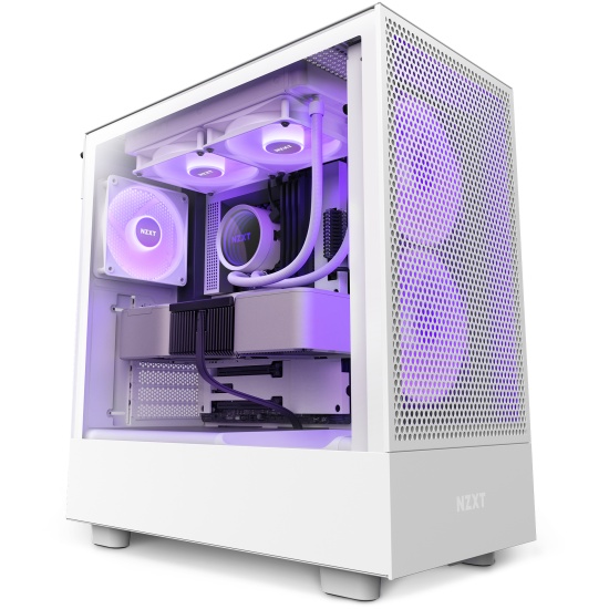 NZXT H5 Flow RGB Midi Tower White Image