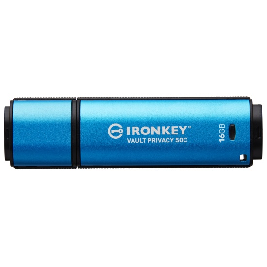 Kingston Technology IronKey 16GB USB-C Vault Privacy 50C AES-256 Encrypted, FIPS 197 Image