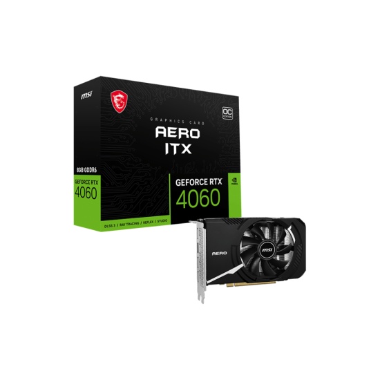 MSI AERO GeForce RTX 4060 ITX 8G OC NVIDIA 8 GB GDDR6 Image