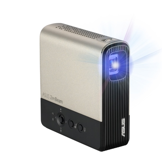 ASUS ZenBeam E2 data projector Standard throw projector 300 ANSI lumens DLP WVGA (854x480) Black, Gold Image