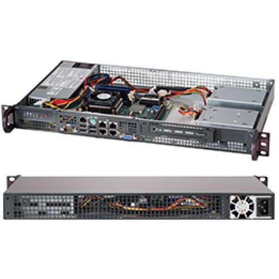 Supermicro CSE-505-203B server barebone Rack (1U) Image