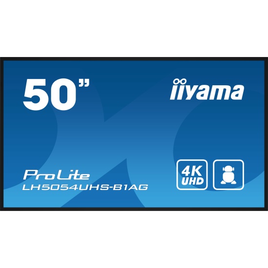 iiyama LH5054UHS-B1AG Signage Display Digital signage flat panel 125.7 cm (49.5