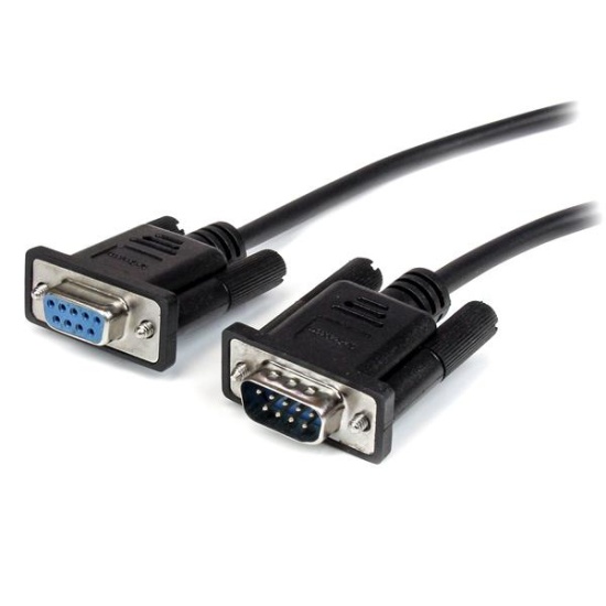 StarTech.com 2m Black Straight Through DB9 RS232 Serial Cable - M/F Image