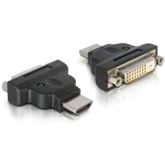 DeLOCK Adapter HDMI / DVI HDMI M DVI 25-pin FM Black Image