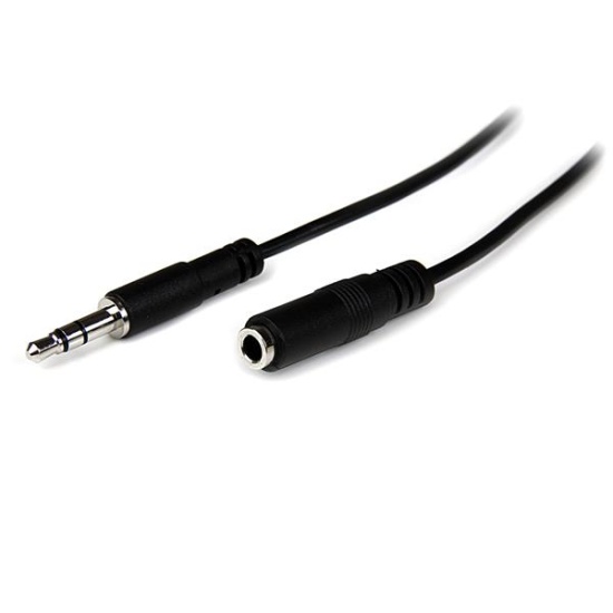 StarTech.com 2m Slim 3.5mm Stereo Extension Audio Cable - M/F Image