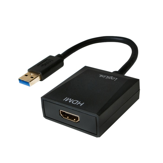 LogiLink UA0233 USB graphics adapter 1920 x 1080 pixels Black Image