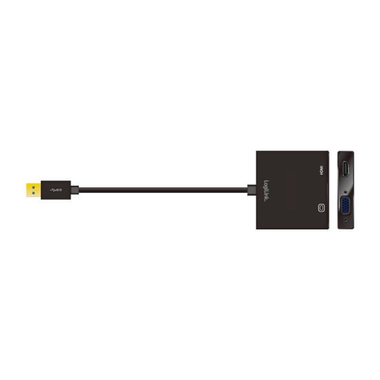 LogiLink UA0234 USB graphics adapter 1920 x 1080 pixels Black Image