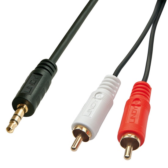 Lindy Audio Cable 2x Phono 3,5 mm/3m Image