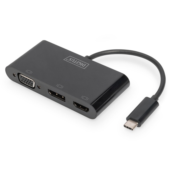 Digitus USB-C™ 3in1 Triple Monitor Adapter (HDMI, DP, VGA) Image