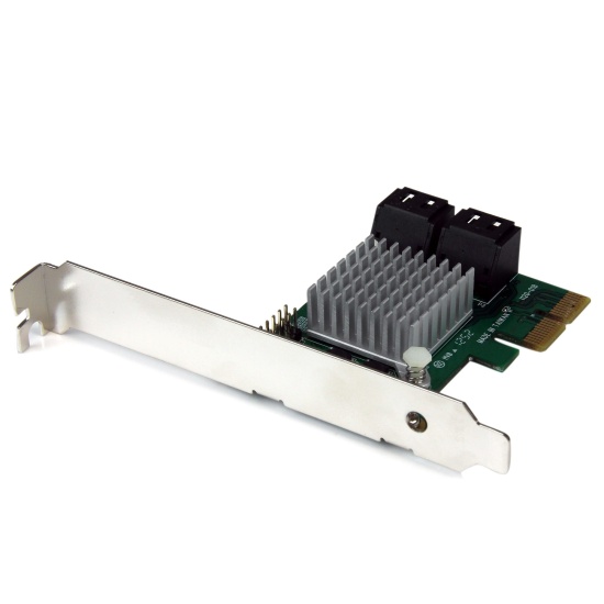 StarTech.com 4 Port PCI Express 2.0 SATA III 6Gbps RAID Controller Card with HyperDuo SSD Tiering Image