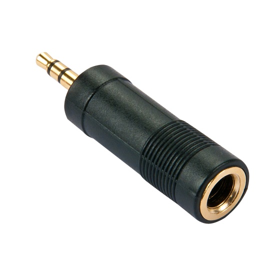 Lindy 3.5mm Stereo Jack Male to 6.3mm Stereo Jack Female Adapter Image