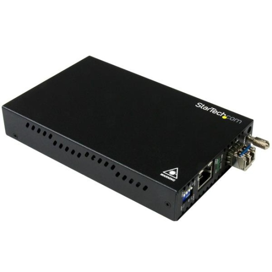 StarTech.com Gigabit Ethernet Copper-to-Fiber Media Converter - SM LC - 10 km Image