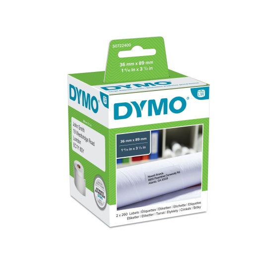 DYMO Large Address Labels - 36 x 89 mm - S0722400 Image