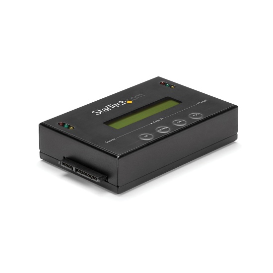 StarTech.com 1:1 Standalone Hard Drive Duplicator & Eraser, SATA HDD/SSD Disk Cloner & Eraser, LCD display, TAA Compliant, OS Independent Image