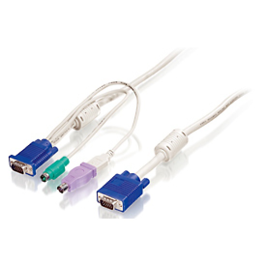 LevelOne 5m KVM Cable, VGA, PS/2, USB Image