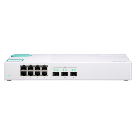 QNAP QSW-308S network switch Unmanaged Gigabit Ethernet (10/100/1000) White Image