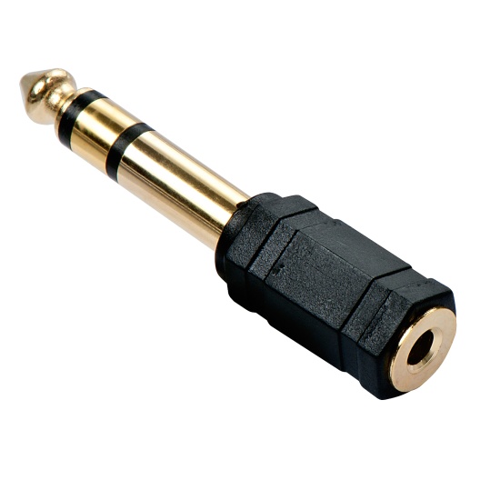 Lindy 3.5mm Stereo Jack Female to 6.3mm Stereo Jack Male Adapter Image