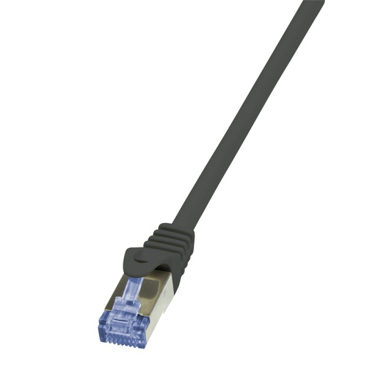 LogiLink PrimeLine Cat.7 S/FTP 0.25m networking cable Black Cat7 S/FTP (S-STP) Image