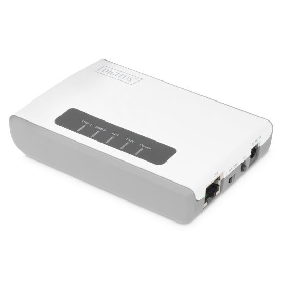 Digitus 2 Port USB 2.0 Wireless Multi-Functional Network Server, 300 Mbps Image