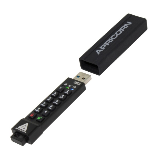 Apricorn Aegis Secure Key 3NX USB flash drive 256 GB USB Type-A 3.2 Gen 1 (3.1 Gen 1) Black Image