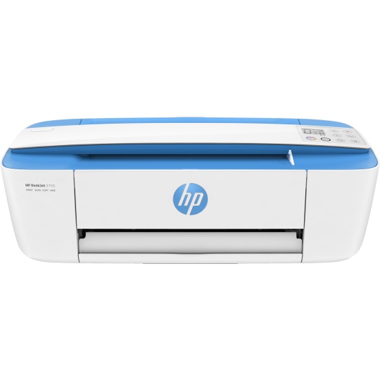 HP DeskJet 3750 All-in-One Printer, Color, Printer for Home, Print, copy, scan, wireless, Scan to email/PDF; Two-sided printing Image