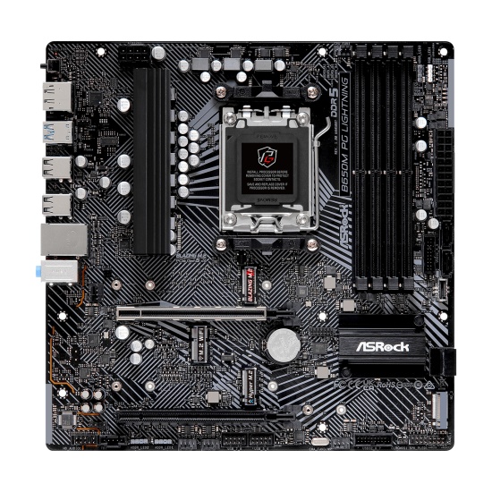 Asrock B650M PG Lightning AMD B650 Socket AM5 micro ATX Image