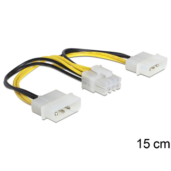 DeLOCK 83410 internal power cable 0.15 m Image