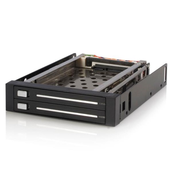 StarTech.com 2 Drive 2.5in Trayless Hot Swap SATA Mobile Rack Backplane Image