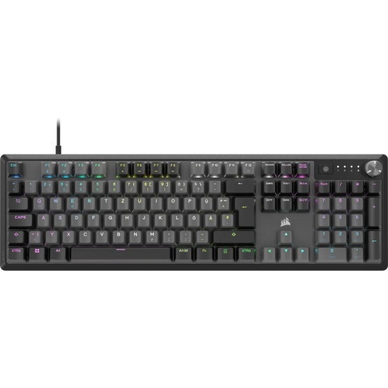 Corsair K70 CORE RGB keyboard USB QWERTY German Grey Image