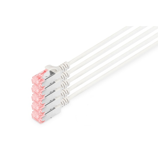 Digitus CAT 6 U/FTP Slim patch cord, 5 pieces Image