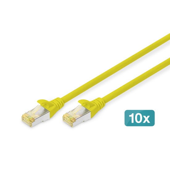 Digitus CAT 6A S/FTP patch cord, 10 pieces Image