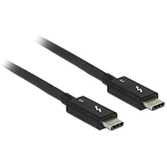 DeLOCK 84844 USB cable 0.5 m USB 3.2 Gen 2 (3.1 Gen 2) USB C Black Image